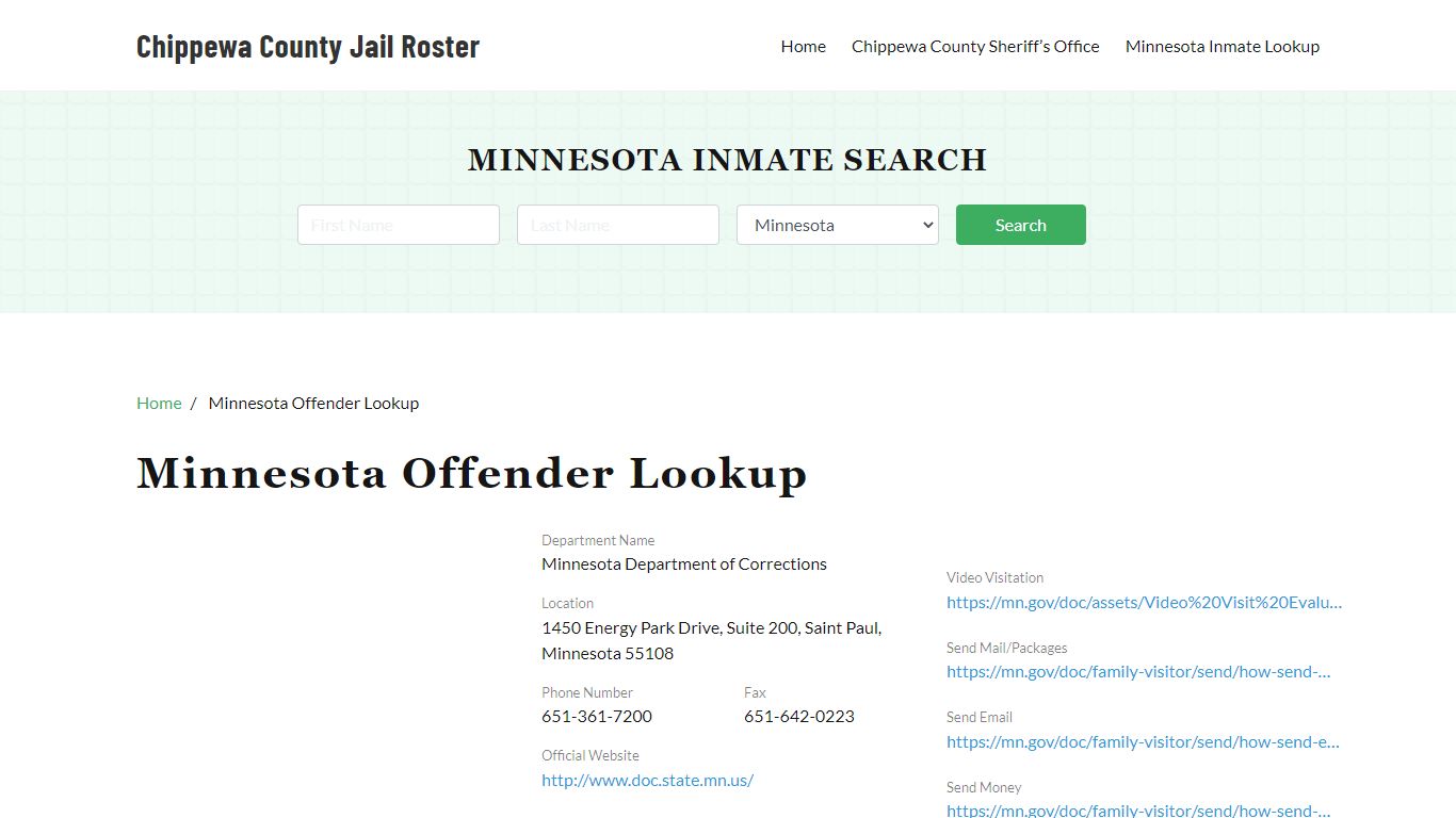 Minnesota Inmate Search, Jail Rosters